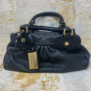 Marc by Marc Jacob Q Baby Groove Black Leather Bag